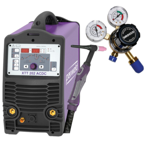PARWELD XTT 202P AC/DC 200Amp Pulsed Inverter Tig Package