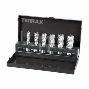 RUKO - Terrax A108820 7piece 12-22mm Magnetic Core Bit Set in Metal Case