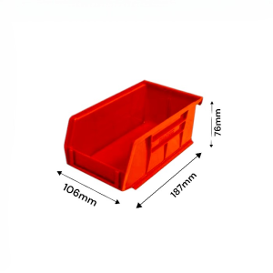 TUFFBIN Storage Container Red 187mm x 106mm x 76mm