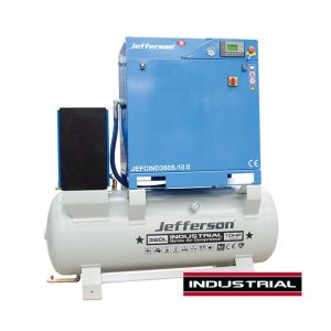 JEFFERSON 360 Litre 10HP 10 Bar Screw Compressor (415V)