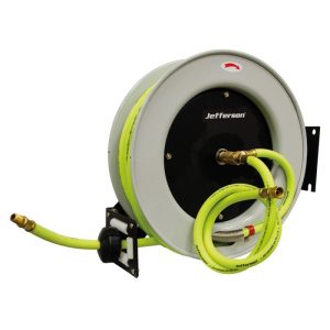 JEFFERSON 15Mtr 3/8" Retractable High-Vis Reel Hybrid Hose