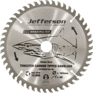JEFFERSON 165MM - 6.5" TCT Blade 48T