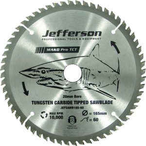 JEFFERSON 165MM - 6.5" TCT Blade 60T