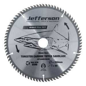 JEFFERSON 250MM - 10" TCT Blade 80T