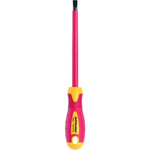 JEFFERSON VDE Soft Grip Screwdriver Parallel Slotted Tip 2.5 X 75mm