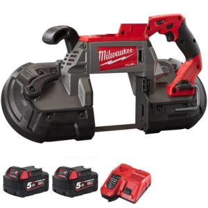 MILWAUKEE M18CBS125-502C M18 Fuel Deep Cut Band Saw Kit (2x5Amp Batteries)