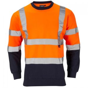 SUPERTOUCH Hi-Vis 2 Tone Orange Sweatshirt - XX-LARGE