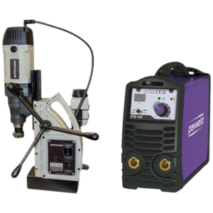JEFFERSON 40mm Industrial Magnetic Drill + PARWELD 160Amp Arc Inverter Welder