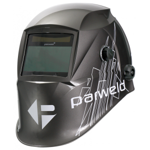 PARWELD XR938H Large View Light Reactive Welding and Grinding Helmet - Grey