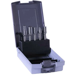 EUROBOOR 5 Piece Carbide Rotary Burrs Set